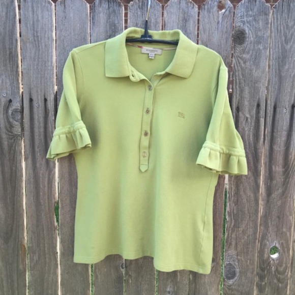 lime green burberry shirt